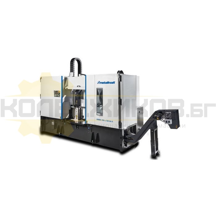 Полуавтоматична двуколонна лентоотрезна машина METALLKRAFT HMBS 700 x 750 HA X, 11kW, 15-80 м/мин - 