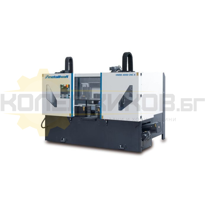 Автоматична двуколонна лентоотрезна машина METALLKRAFT HMBS 4000 CNC X, 17.7kW, 15-150 м/мин - 