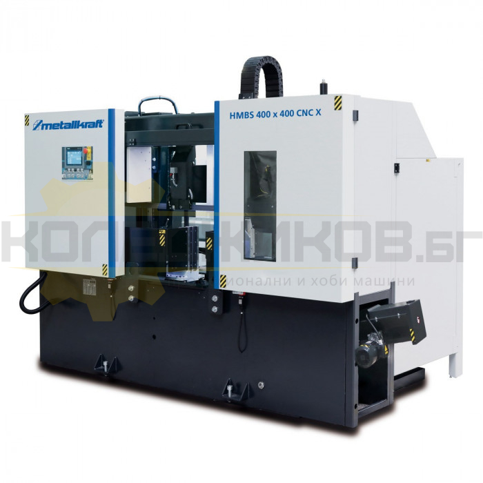 Автоматична двуколонна лентоотрезна машина METALLKRAFT HMBS 400 x 400 CNC X, 3x4kW, 20-100 м/мин - 