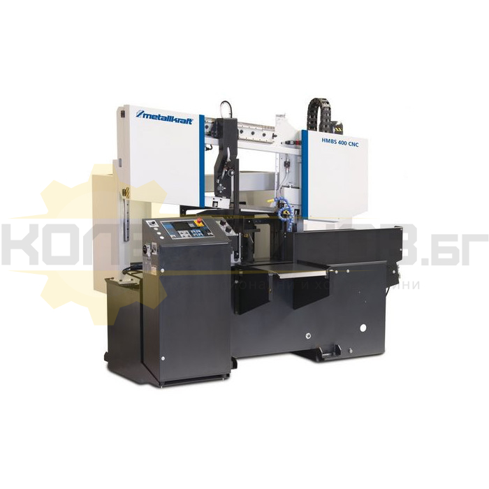 Автоматична двуколонна лентоотрезна машина METALLKRAFT HMBS 400 CNC, 3kW, 20-100 м/мин - 