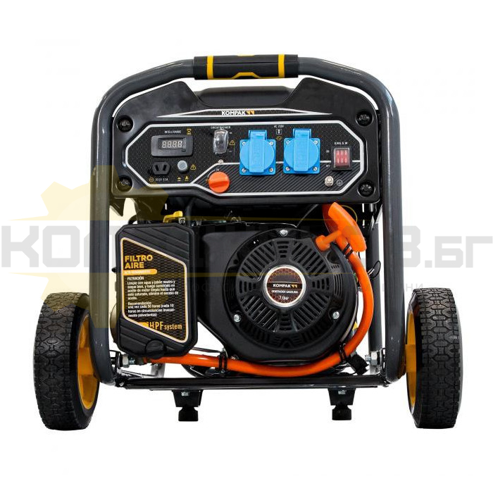 Бензинов / LPG монофазен генератор за ток HYUNDAI K4000S-DF, 3300W, 7 к.с., 13.0А - 