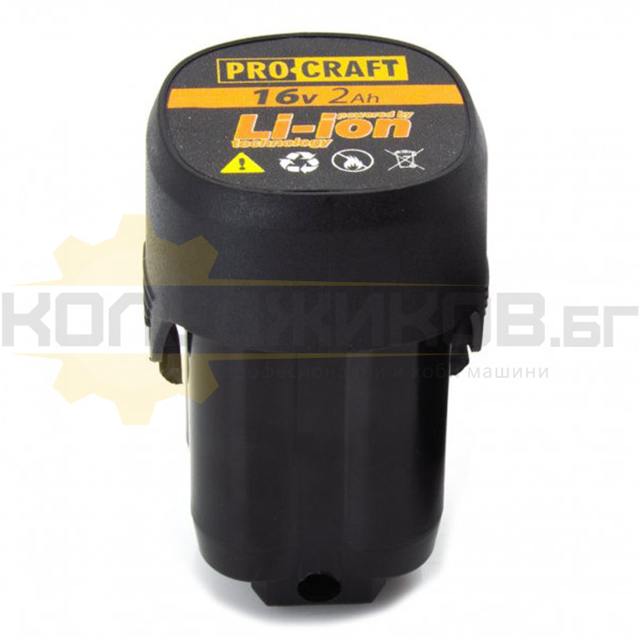 Акумулаторна батерия PROCRAFT Battery 16/2, 16V, 2 Ah - 