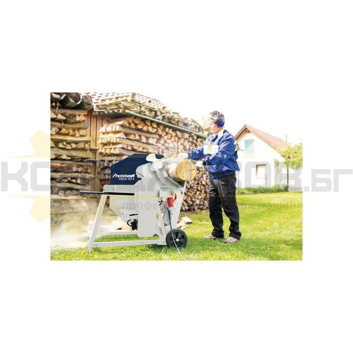 Електрическа резачка за дърва HOLZKRAFT HWSR 702 K, 7,5kW, Ф700, 250 мм - 