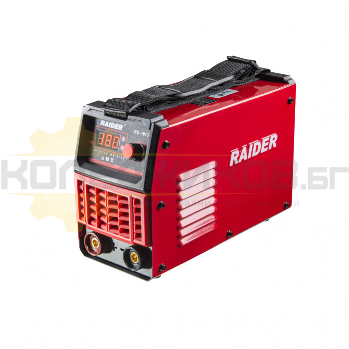 Инверторен електрожен RAIDER RD-IW31, 5.6 kW, 180 A, 1.6-3.2 мм - 