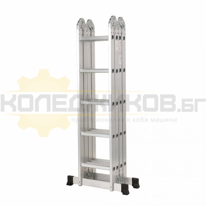 Мултифункционална алуминиева стълба ELEFANT KMP405 4x5, 570 см., 13.5 кг - 