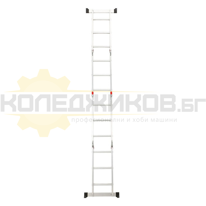 Мултифункционална алуминиева стълба ELEFANT KMP403B 4x3, 355 см., 12.5 кг - 