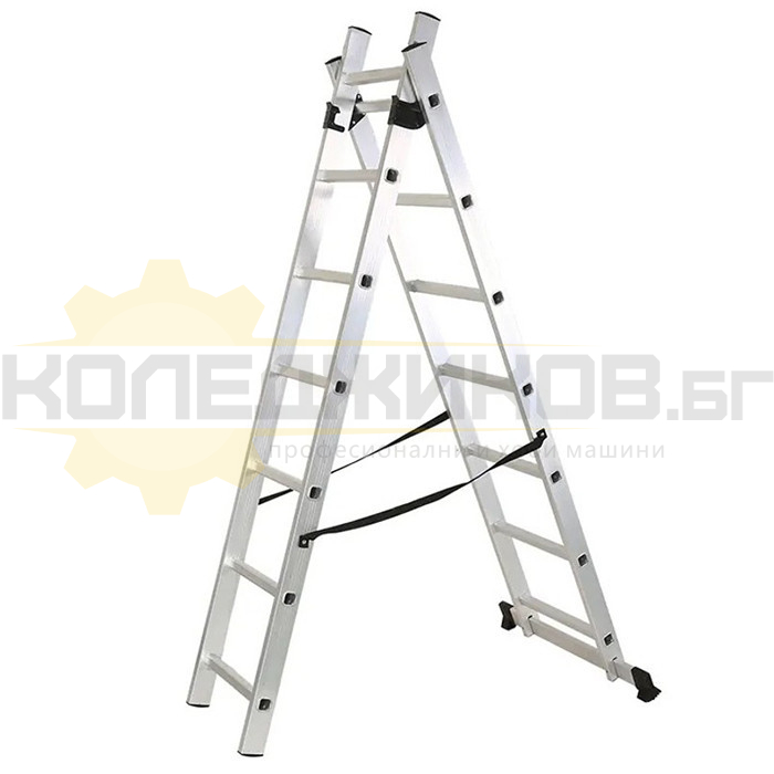 Алуминиева стълба ELEFANT KME207 2x7, 324 см., 6.8 кг - 