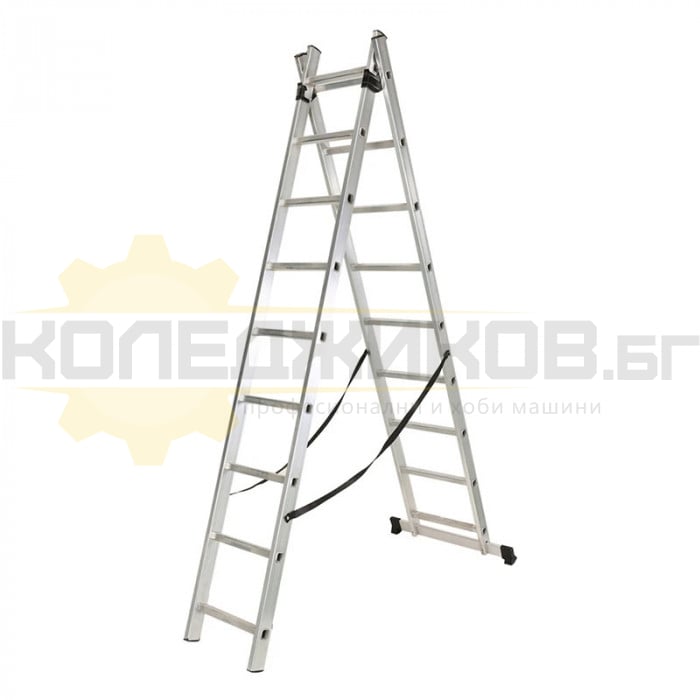 Алуминиева стълба ELEFANT KME209 2x9, 432 см., 8.2 кг - 