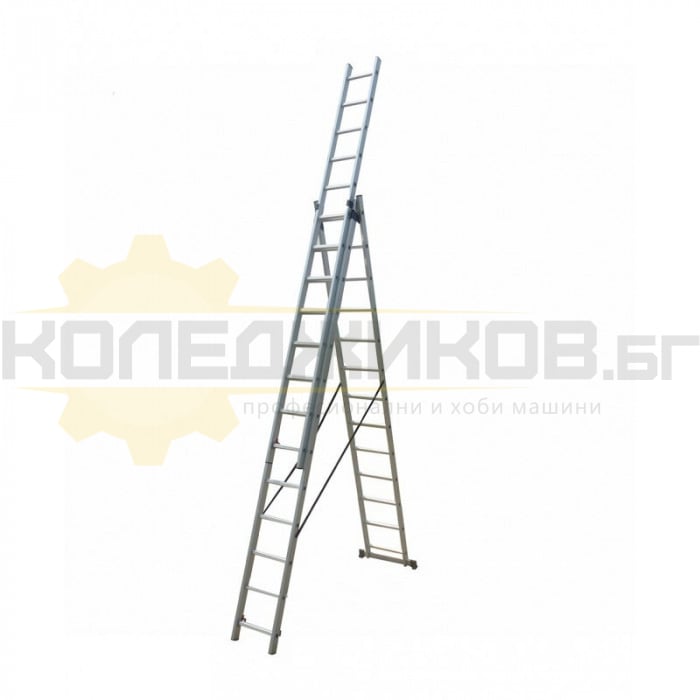 Мултифункционална алуминиева стълба ELEFANT KME313 3x13, 972 см., 16.3 кг - 