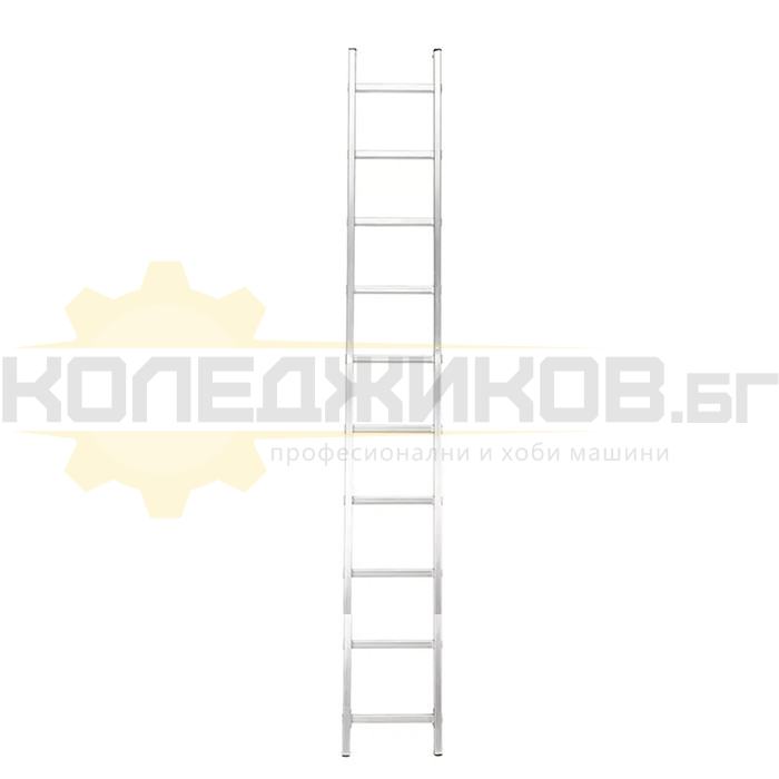 Алуминиева стълба ELEFANT KME110, стъпала: 10 бр., 270 см., 3.9 кг - 