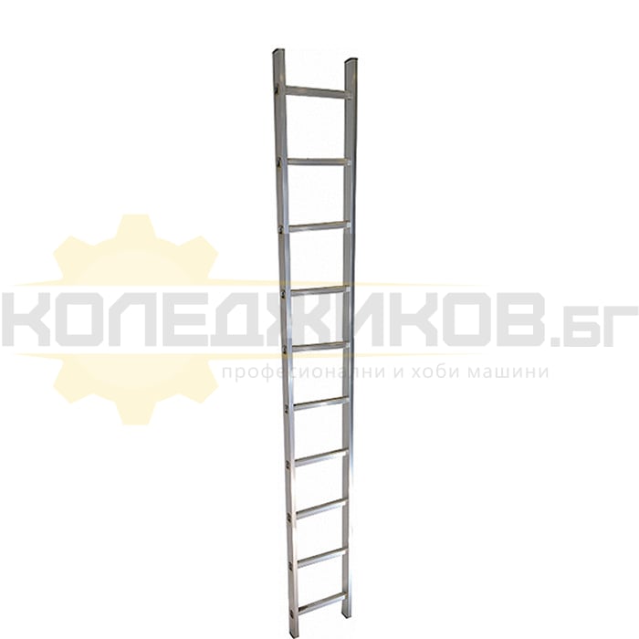 Алуминиева стълба ELEFANT KME110, стъпала: 10 бр., 270 см., 3.9 кг - 