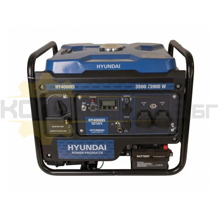 Инверторен генератор за ток HYUNDAI HY 4000Еi, 3.9kW, 7.5 к.с., 17.4А - 