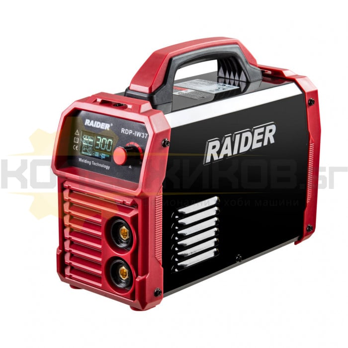 Инверторен електрожен RAIDER RDP-IW37, 300 A, 1.6-5 мм - 