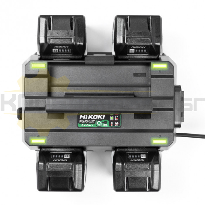 Зарядно устройство за 4 акумулаторни батерии HITACHI - HiKOKI UC18YTSL, 14.4V/18V - 