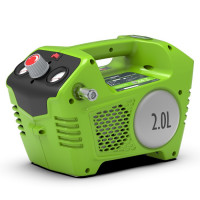 Акумулаторен компресор с батерия и зарядно GreenWorks G24AC
